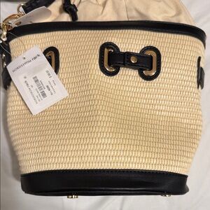 Nordstrom Tan and Black Shoulder Bag